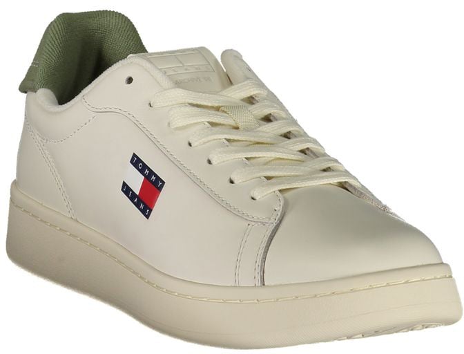 Tommy Hilfiger Bianco Polyurethane Men Sneaker
