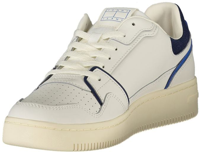 Tommy Hilfiger Bianco Polyurethane Men Sneaker