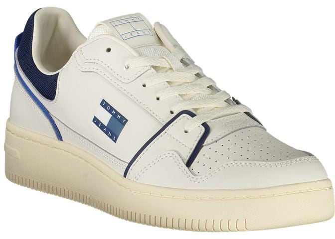 Tommy Hilfiger Bianco Polyurethane Men Sneaker