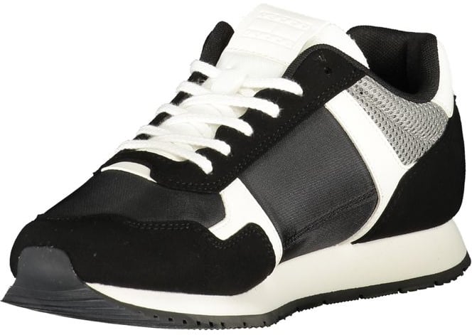 Tommy Hilfiger Black Polyurethane Men Sneaker