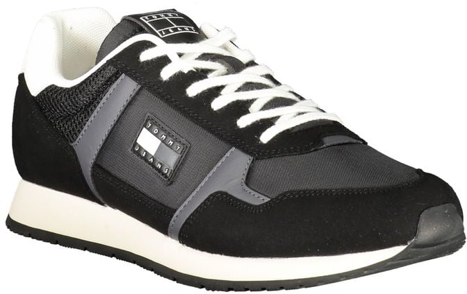 Tommy Hilfiger Nero Polyurethane Men Sneaker