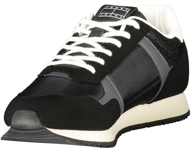 Tommy Hilfiger Nero Polyurethane Men Sneaker