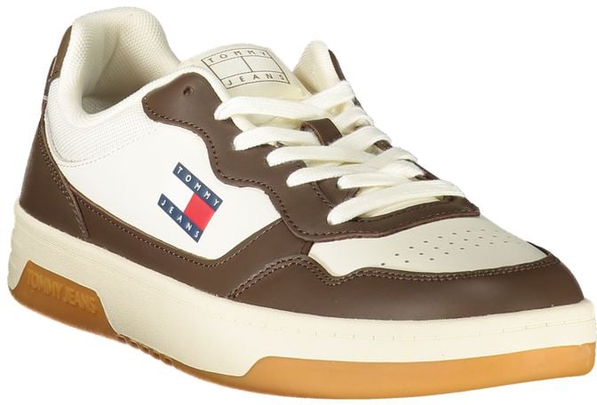 Tommy Hilfiger White Polyurethane Men Sneaker