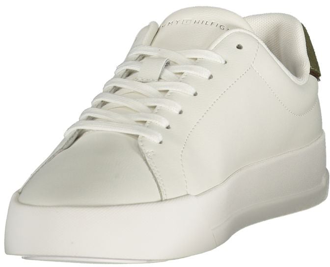 Tommy Hilfiger White Polyurethane Men Sneaker
