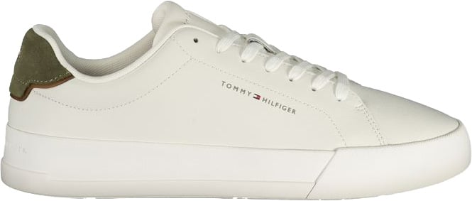 Tommy Hilfiger White Polyurethane Men Sneaker
