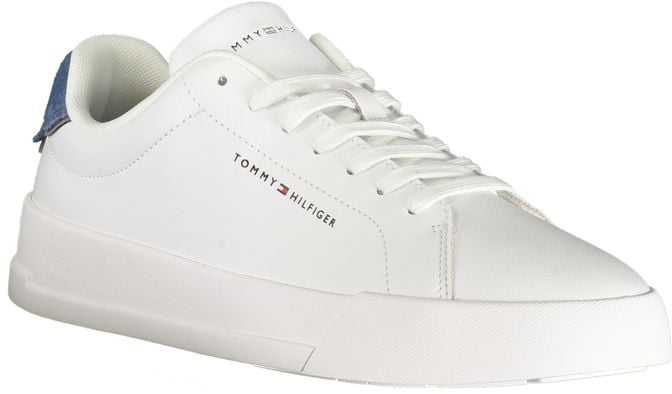 Tommy Hilfiger White Polyurethane Men's Sneaker