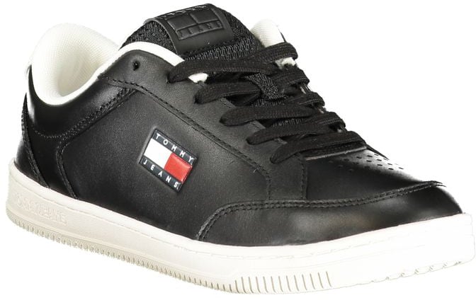 Tommy Hilfiger Black Polyurethane Men Sneaker