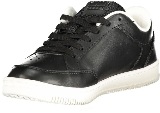 Tommy Hilfiger Black Polyurethane Men Sneaker