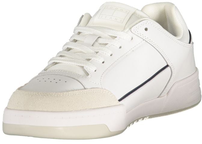 Tommy Hilfiger White Polyurethane Men Sneaker