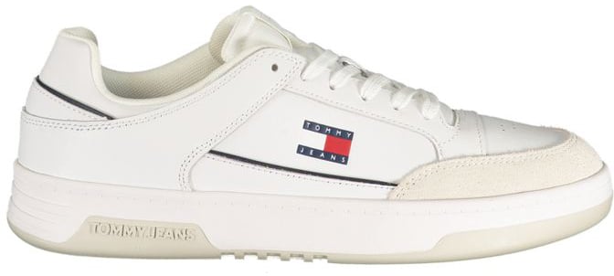 Tommy Hilfiger White Polyurethane Men Sneaker