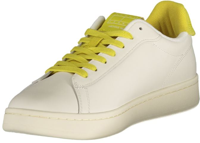 Tommy Hilfiger Bianco Polyurethane Men Sneaker