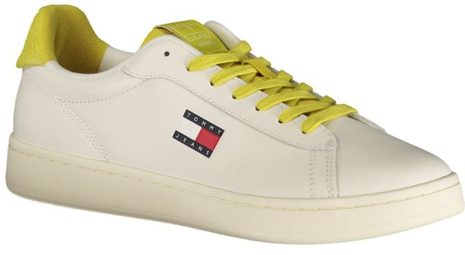 Tommy Hilfiger Bianco Polyurethane Men Sneaker