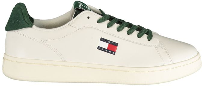 Tommy Hilfiger Bianco Polyurethane Men Sneaker