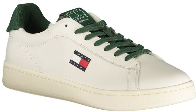 Tommy Hilfiger Bianco Polyurethane Men Sneaker