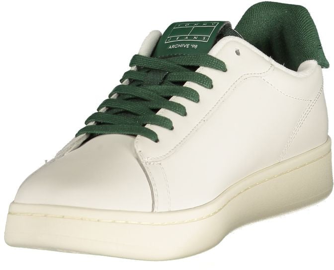Tommy Hilfiger Bianco Polyurethane Men Sneaker