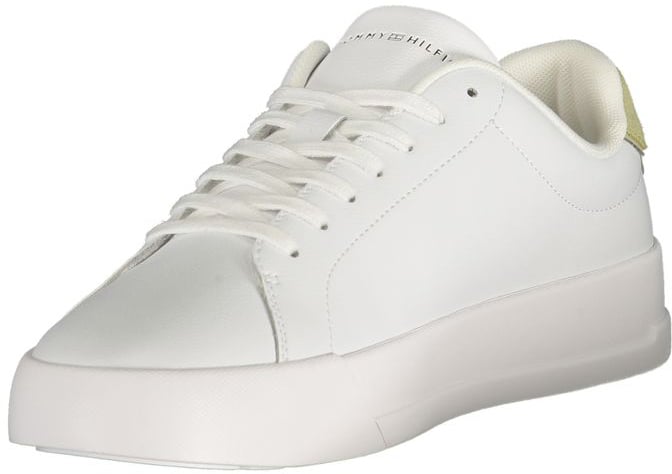 Tommy Hilfiger Bianco Polyurethane Men Sneaker