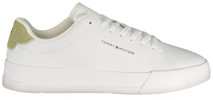 Tommy Hilfiger Bianco Polyurethane Men Sneaker