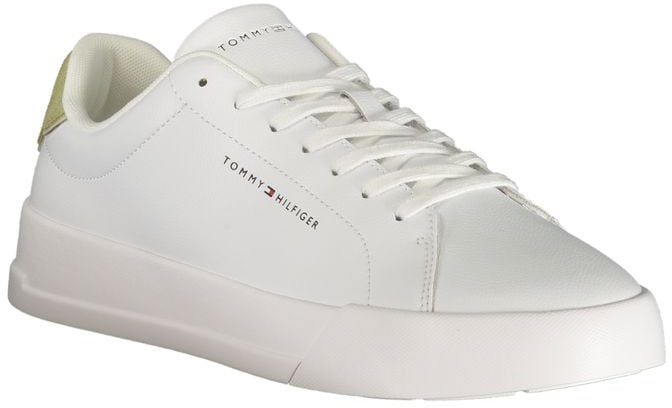 Tommy Hilfiger Bianco Polyurethane Men Sneaker