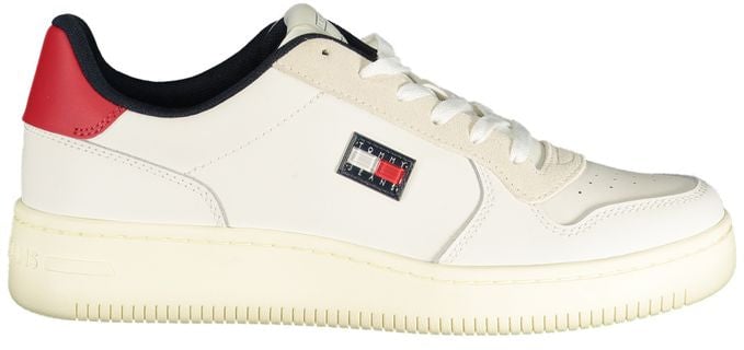 Tommy Hilfiger Bianco Polyurethane Men Sneaker