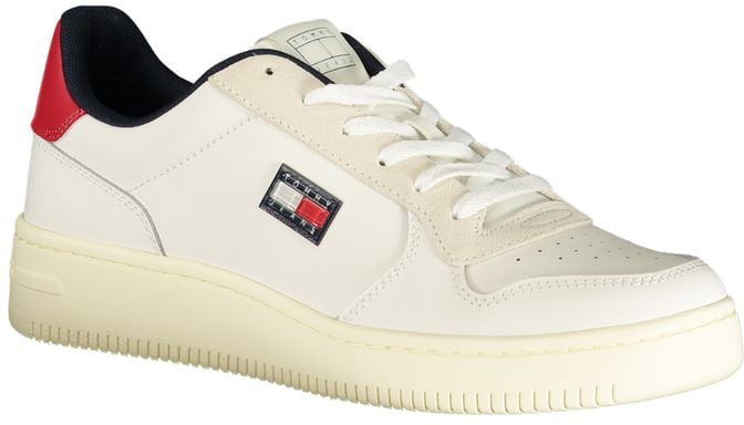 Tommy Hilfiger Bianco Polyurethane Men Sneaker
