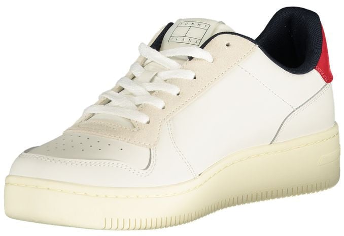 Tommy Hilfiger Bianco Polyurethane Men Sneaker