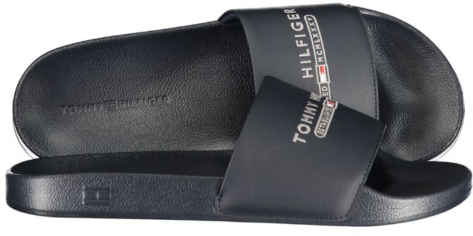 Tommy Hilfiger Blue Polyurethane Men Slipper