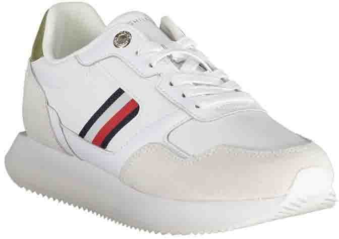 Tommy Hilfiger White Leather Women Sneaker
