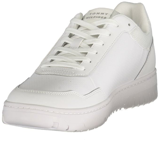 Tommy Hilfiger White Polyurethane Men Sneaker