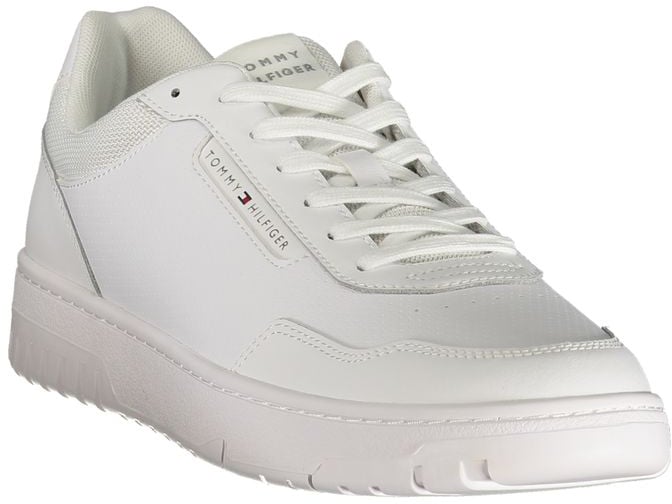 Tommy Hilfiger White Polyurethane Men Sneaker