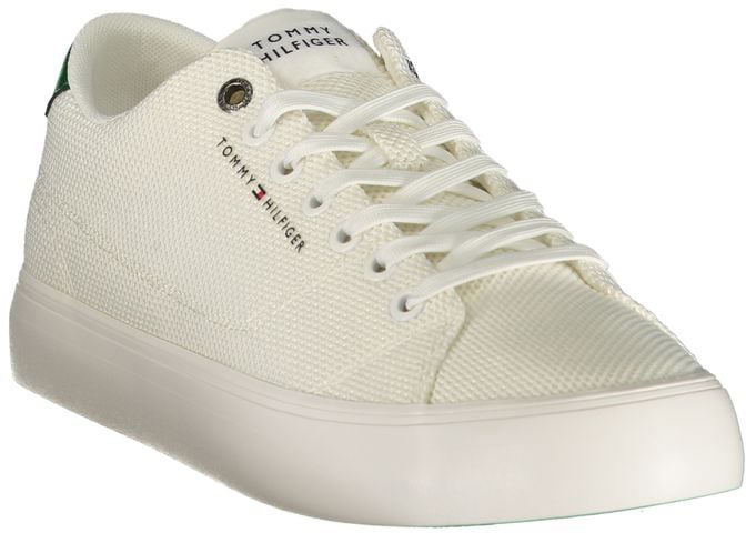 Tommy Hilfiger Bianco Polyester Men's Sneaker