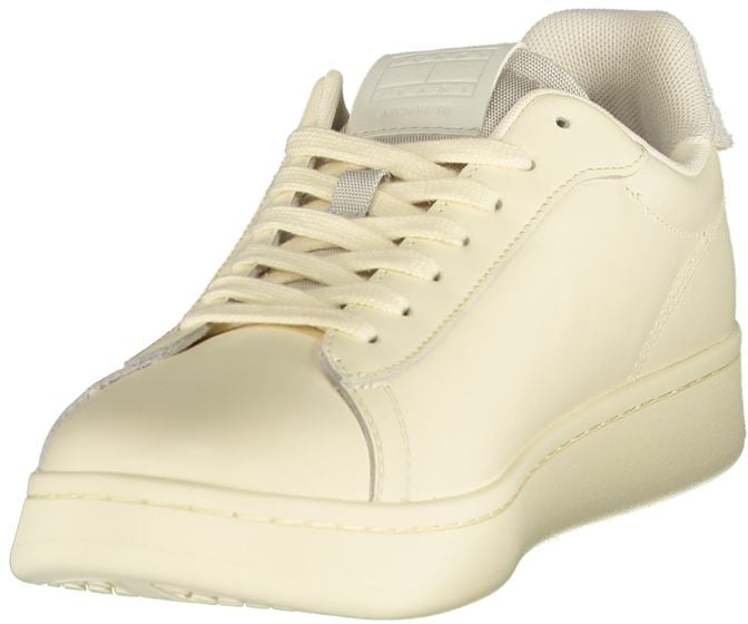 Tommy Hilfiger White Polyurethane Men's Sneaker