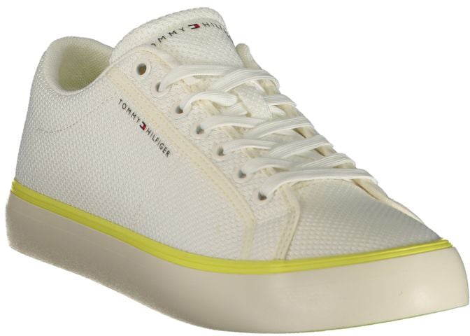 Tommy Hilfiger White Polyester Men Sneaker