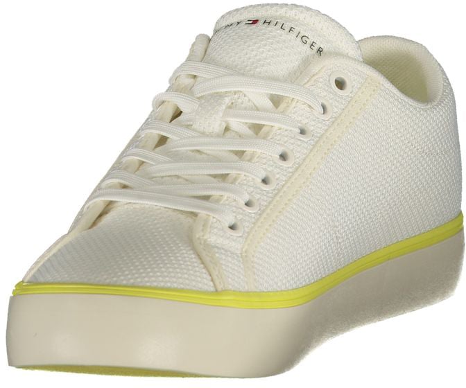 Tommy Hilfiger White Polyester Men Sneaker