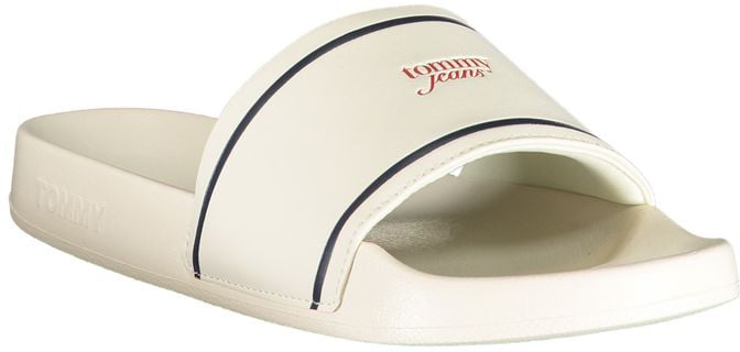 Tommy Hilfiger White Polyurethane Women's Slipper