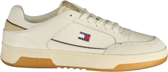 Tommy Hilfiger White Polyurethane Men's Sneaker