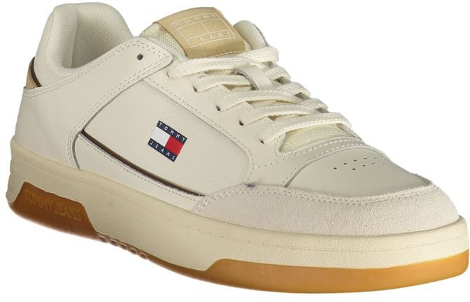 Tommy Hilfiger White Polyurethane Men's Sneaker