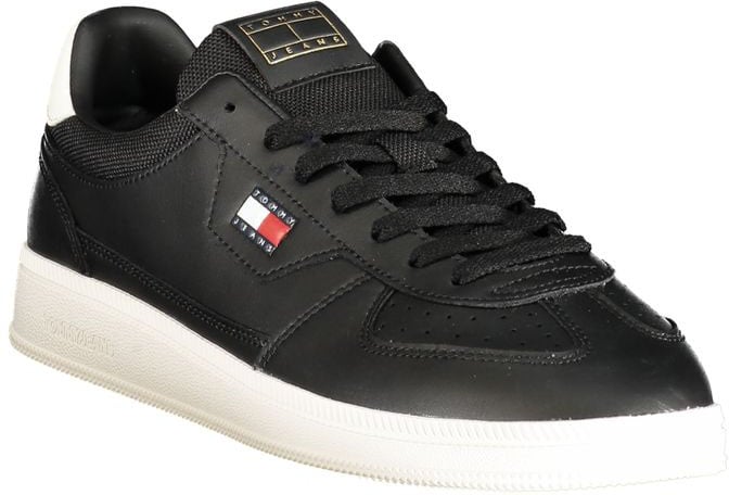 Tommy Hilfiger Black Polyurethane Men's Sneaker