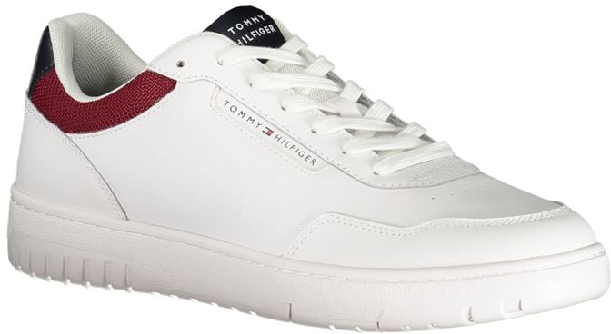 Tommy Hilfiger Bianco Polyurethane Men Sneaker