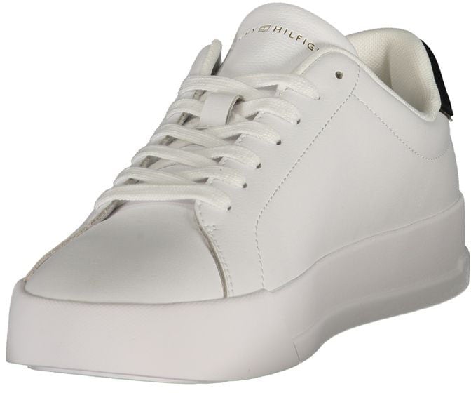 Tommy Hilfiger White Polyurethane Men's Sneaker