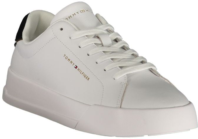 Tommy Hilfiger White Polyurethane Men's Sneaker