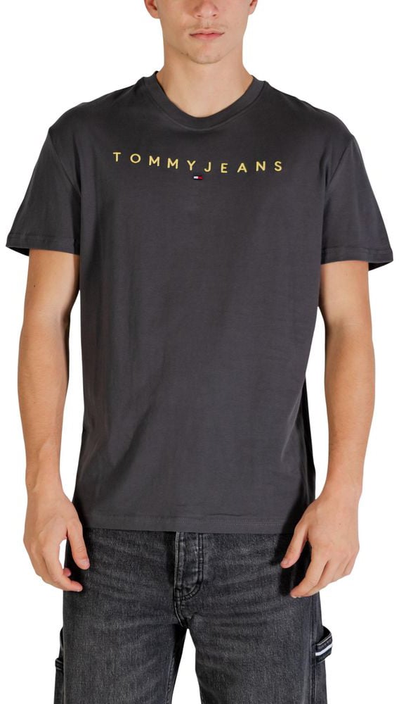 Tommy Hilfiger Jeans Gray Recycled Cotton T-Shirt