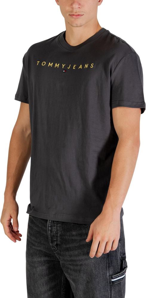 Tommy Hilfiger Jeans Gray Recycled Cotton T-Shirt
