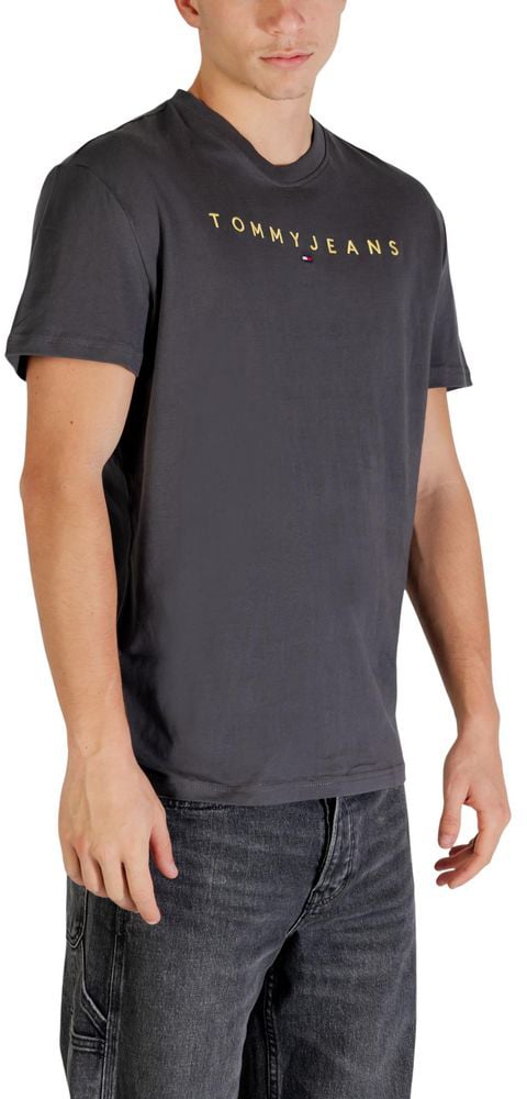 Tommy Hilfiger Jeans Gray Recycled Cotton T-Shirt