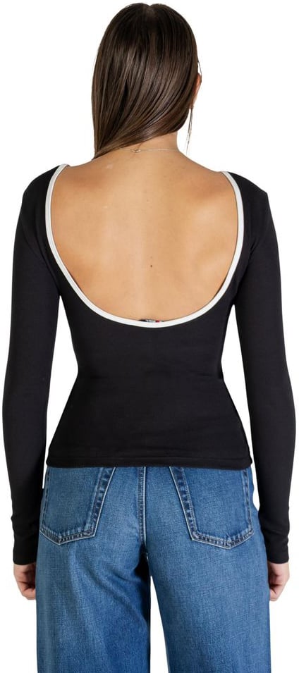 Tommy Hilfiger Jeans Black Recycled Cotton Long Sleeve T-Shirt