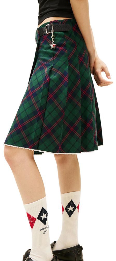 Tommy Hilfiger Jeans Bicolor Cotton Mini Skirt