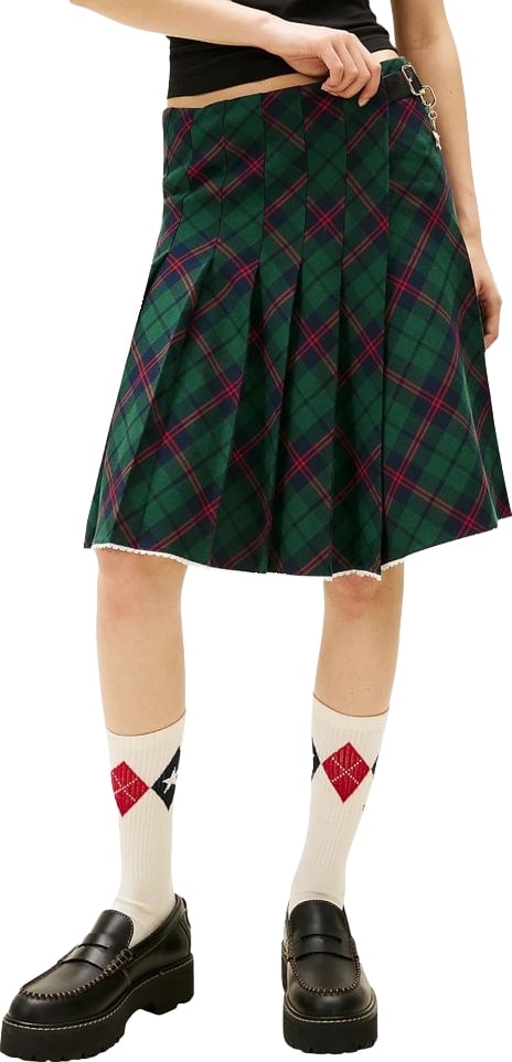 Tommy Hilfiger Jeans Bicolor Cotton Mini Skirt