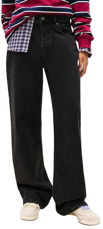 Tommy Hilfiger Jeans Black Recycled Cotton Bootcut Jeans