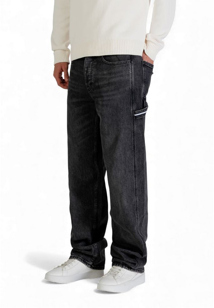 Tommy Hilfiger Jeans Black Recycled Cotton Relaxed Fit Jeans