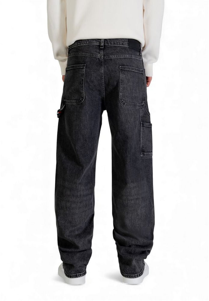 Tommy Hilfiger Jeans Black Recycled Cotton Relaxed Fit Jeans