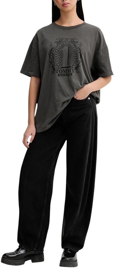 Tommy Hilfiger Jeans Black Recycled Cotton Bootcut Jeans